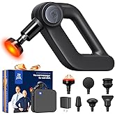 BOB AND BRAD D5 Pro Plus Massage Gun with Heat, FSA-HSA Eligible, 13mm Amplitude Deep Tissue Percussion Massage Gun with Max Power for Muscle Therapy, Professional Muscle Massager