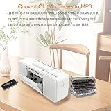 WISCENT Vintage Cassette Player Recorder Bluetooth AM FM Radio USB MP3 Converter view 4