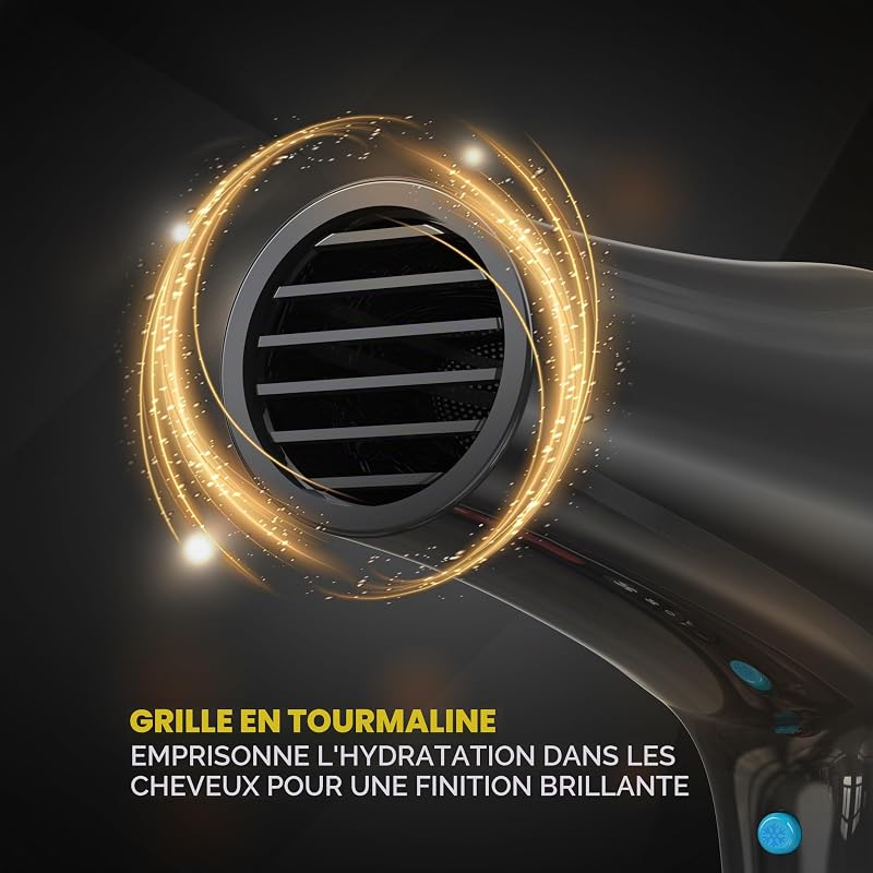 Powerpik 5000 Sèche-cheveux avec peigne afro pour coiffures afro