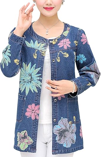 collarless denim shirt womens