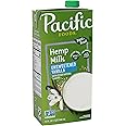 Pacific Foods Unsweetened Vanilla Hemp Milk, Plant Based Milk, 32 oz Carton