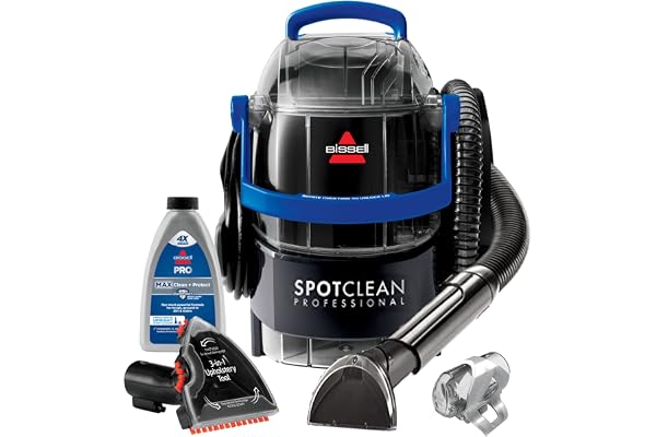 BISSELL Spotclean Professional Portable Carpet And Upholstery Deep Cleaner With Full-Sized 5.9 Amp, 5Ft Hose With 3" Tough St