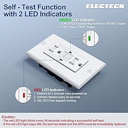ELECTECK 20 Pack GFCI Outlets 15 Amp, Tamper