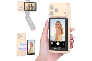 Newmowa Magnetic Monitor for iPhone Vlogging - 4K Wired & 1080P Wireless Recording, Rear Camera Selfie Screen with Audio Pass