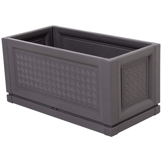 Outsunny Maceta para Flores Jardinera Plástica Rectangular con ...