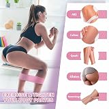 PLEASION Fabric Resistance Bands 5 Levels Booty Bands Set view 2