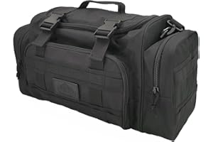 APRILBAY Duffel Bag – Heavy Duty Tactical Gym Bag for Men, Splashwater-Proof Weekender Travel Bag for Basketball, Football, Soccer, Hiking, and Hunting (Black)