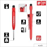 Hultafors Carpenter Pencil Deep Hole Marker HDM with Sharpener & Graphite Lead view 3
