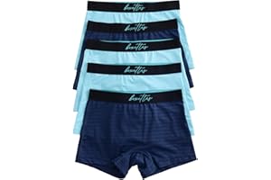 BOXETTES Girls Boxer Briefs (5-Pack Cotton, Modal or Nylon Mesh) Super soft. Full-coverage. Sensory-friendly. Feminine Lining. Tagless