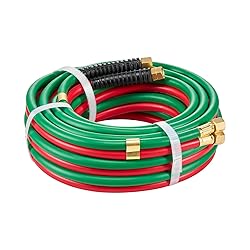 VEVOR Oxygen Acetylene Hose, 1/4-Inch x 25FT Oxy