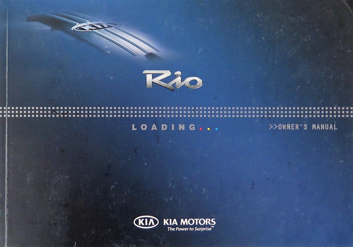2011 Kia Rio Owners Manual Guide Book Paperback – 2016