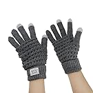 BXT Winter Warm Touchscreen Gloves Wool Knit Texting Touch Screen Gloves for All Touchscreen Devices Smartphone Iphone For Men and Women Grey