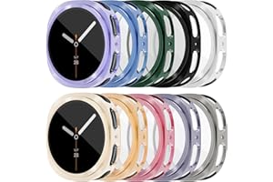 [10 Pack] RICHONE Compatible with Samsung Galaxy Watch 8 40mm Screen Protector Case, Full Protection Cover Soft TPU Bumper Fr