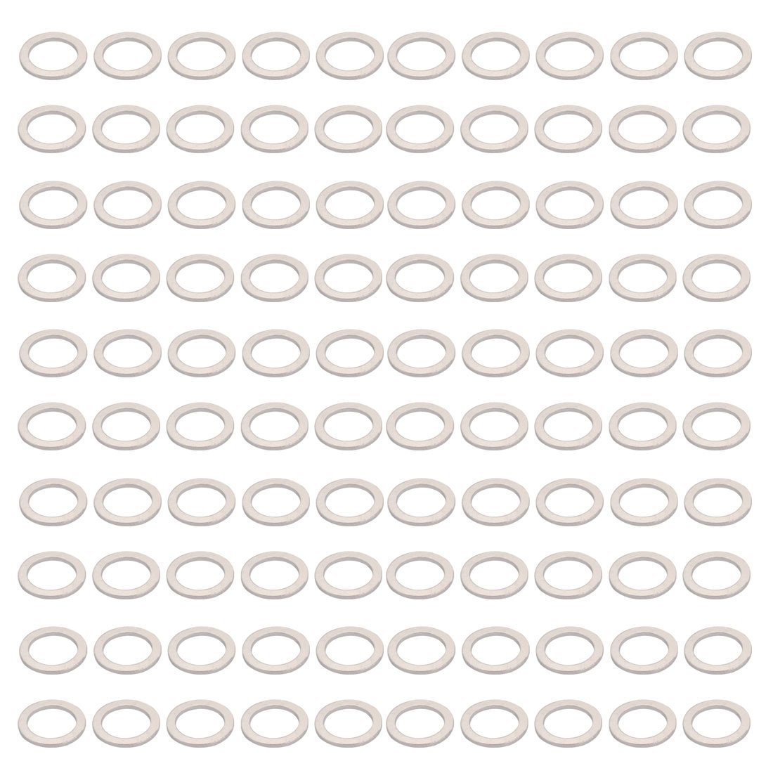 Sourcingmap 100Pcs 14mmx20mmx1.5mm Aluminum Motorcycle Hardware Drain Plug Washer