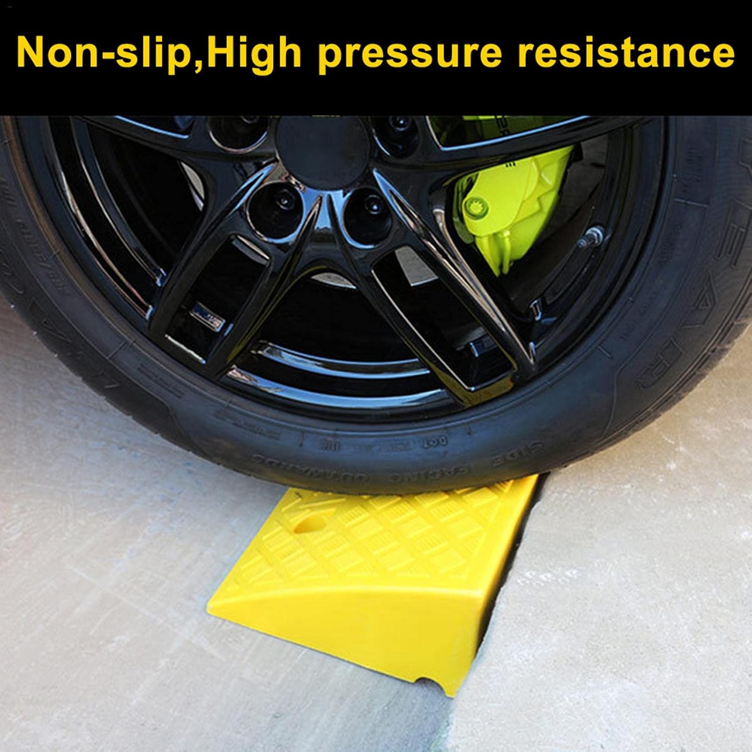 Xiaoling Portable Lightweight Curb Ramps, Plastic Threshold Ramp Kit for Loading Dock, Garage, Sidewalk, Truck, Scooter, Bike, Motorcycle, Wheelchair Mobility -