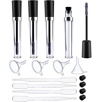 Buy Aboat 8ml Empty Mascara Tube With Eyelash Wand Rubber Inserts Funnels And Transfer Pipettes Set For Castor Oil Diy Mascara Container Eyelash Cream Container Bottle Online At Low Prices In India