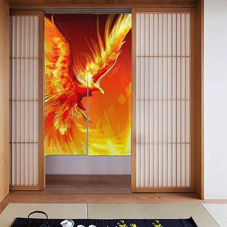 Amazon 鳳凰 芸術 玄関カーテン 防音 開閉式 仕切りカーテン アコーディオン カーテン 簡単取り付け 冷気遮断 遮熱カーテン おしゃれ 和室 蚊帳 インテリア リビング ドア アパート ベランダ 開き戸に適用 カーテン オンライン通販