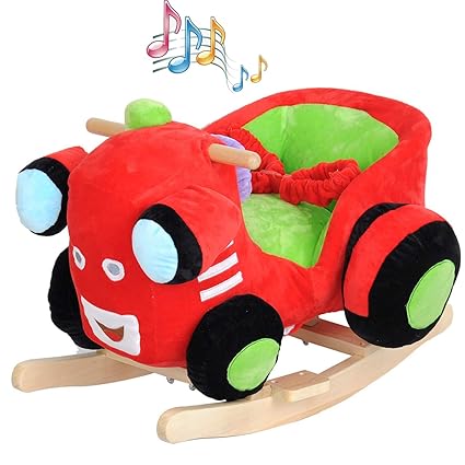 wooden train rocker