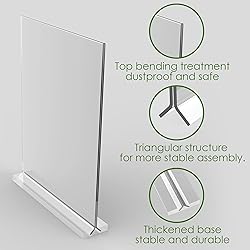 newnewshow 5“x7” Acrylic Sign Holder 6 Pack