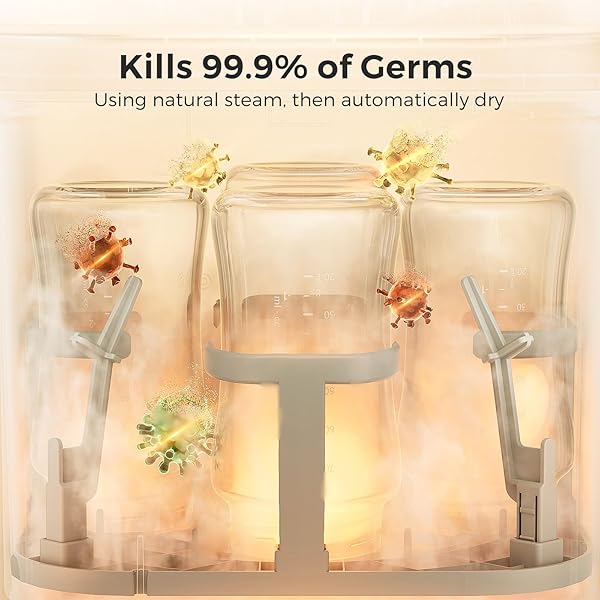 MOMCOZY KLEANPAL PRO BABY BOTTLE WASHER, STERILIZER & DRYER – ALL-IN-ONE CLEANING MACHINE FOR BOTTLES, PUMP PARTS & BABY ESSENTIALS – TIME-SAVING & EFFORTLESS CARE
