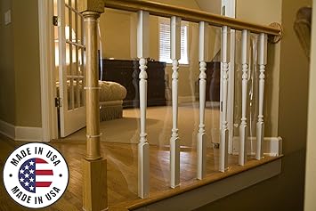 Amazon Com Cardinal Gates Child Safety Clear Banister Guard 5