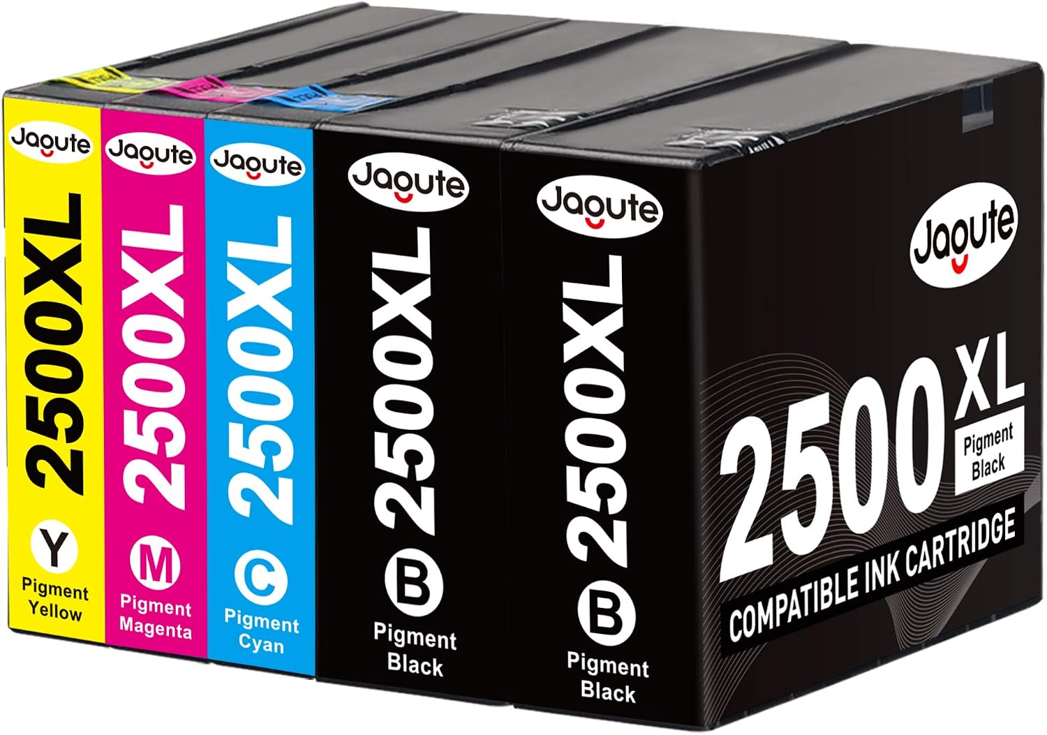 2500XL Ink Cartridges Combo Pack Compatible for Canon PGI-2500XL 2500 XL for Canon Maxify MB5450 MB5155 MB5455 MB5050 MB5350 iB4100 iB4150 MB5150 MB5000 MB5100 iB4050 iB4000 (5 Pack