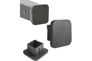 UBOG Hitch Cover,Car Accessories Trailer Hitch Covers,Tow Hitch Covers,2 Inch Receiver Hitch Cover,Rubber Heavy Duty Trailer Hitch Tube Cover Plug,Suitable for Most Cars Trucks ATV (Black)