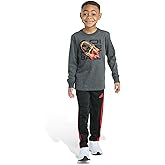 adidas boys 2-piece Long Sleeve Sport Graphic Tee & Pant Set