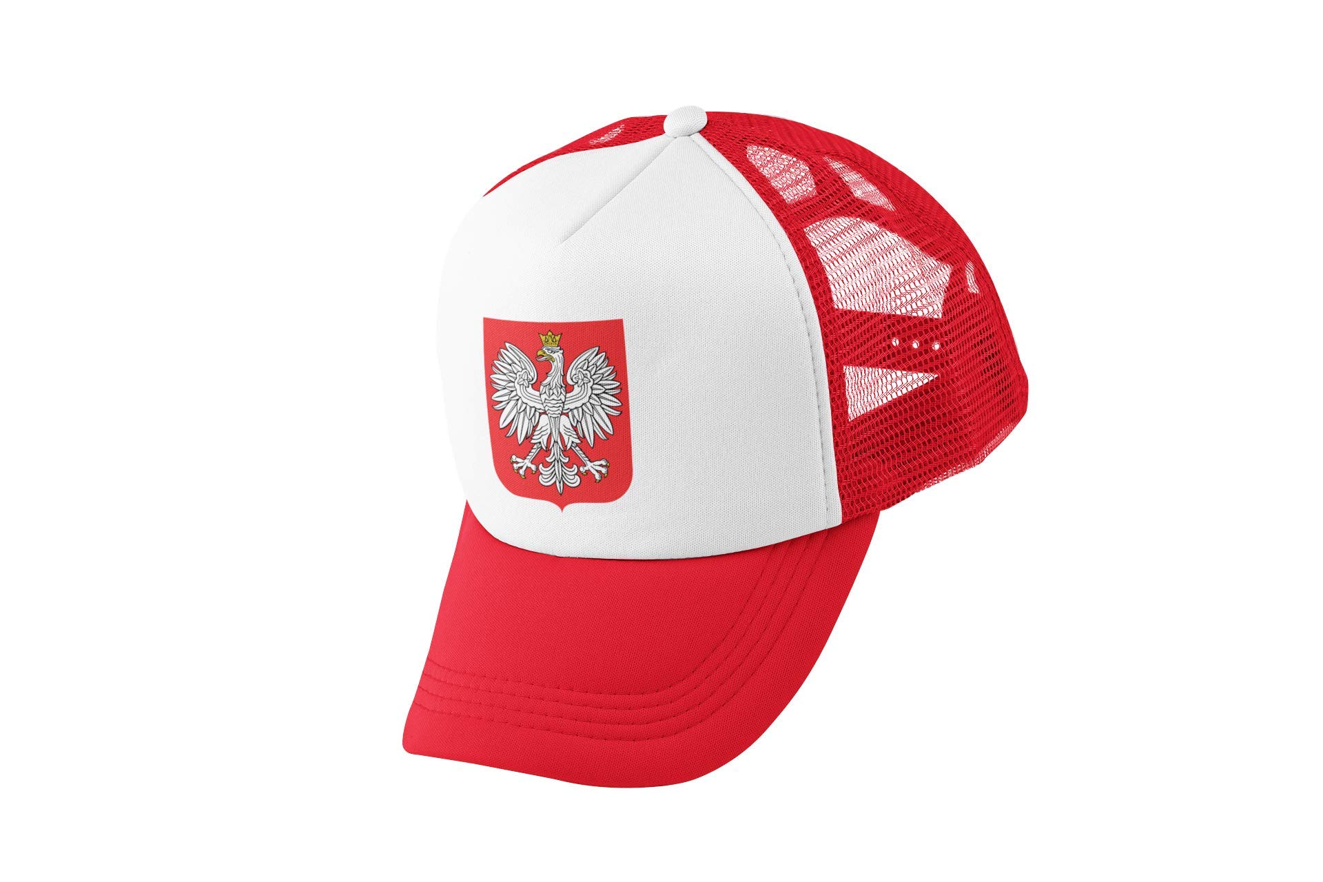 Super Lemon Poland Polish Truckers Cap Hat Adults Football Exclusive Retro Vintage Mens Womens Unisex Red, Great for Any Poland Fans for Euros and World Cup