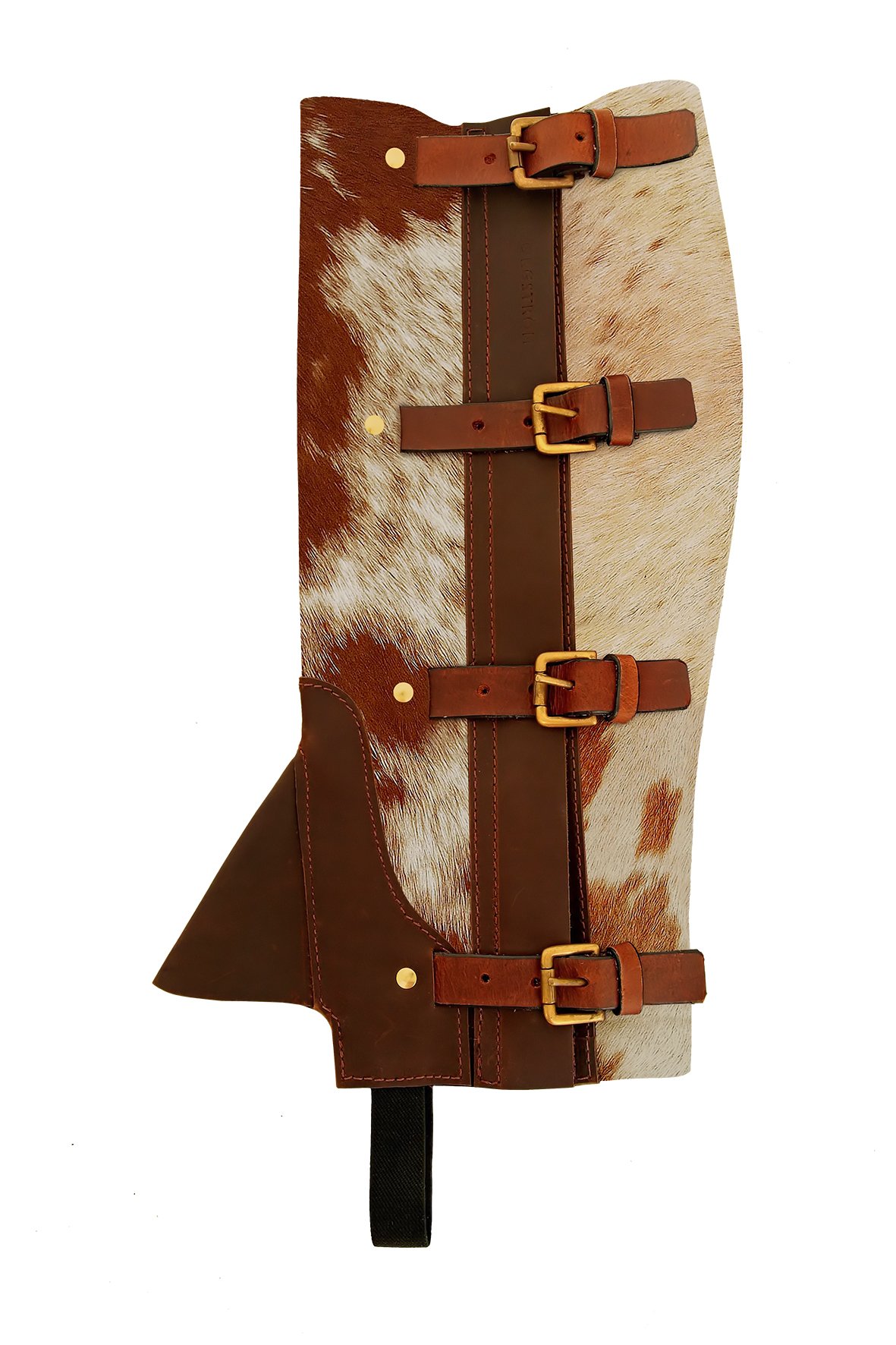 Oscar Borgström Chaps in Cow Leather, Brown, Large