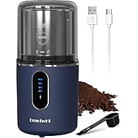 DmofwHi Cordless Electric Coffee Grinder, Espresso Grinder, Battery Rechargeable Coffee Bean Grinder with Removeable…
