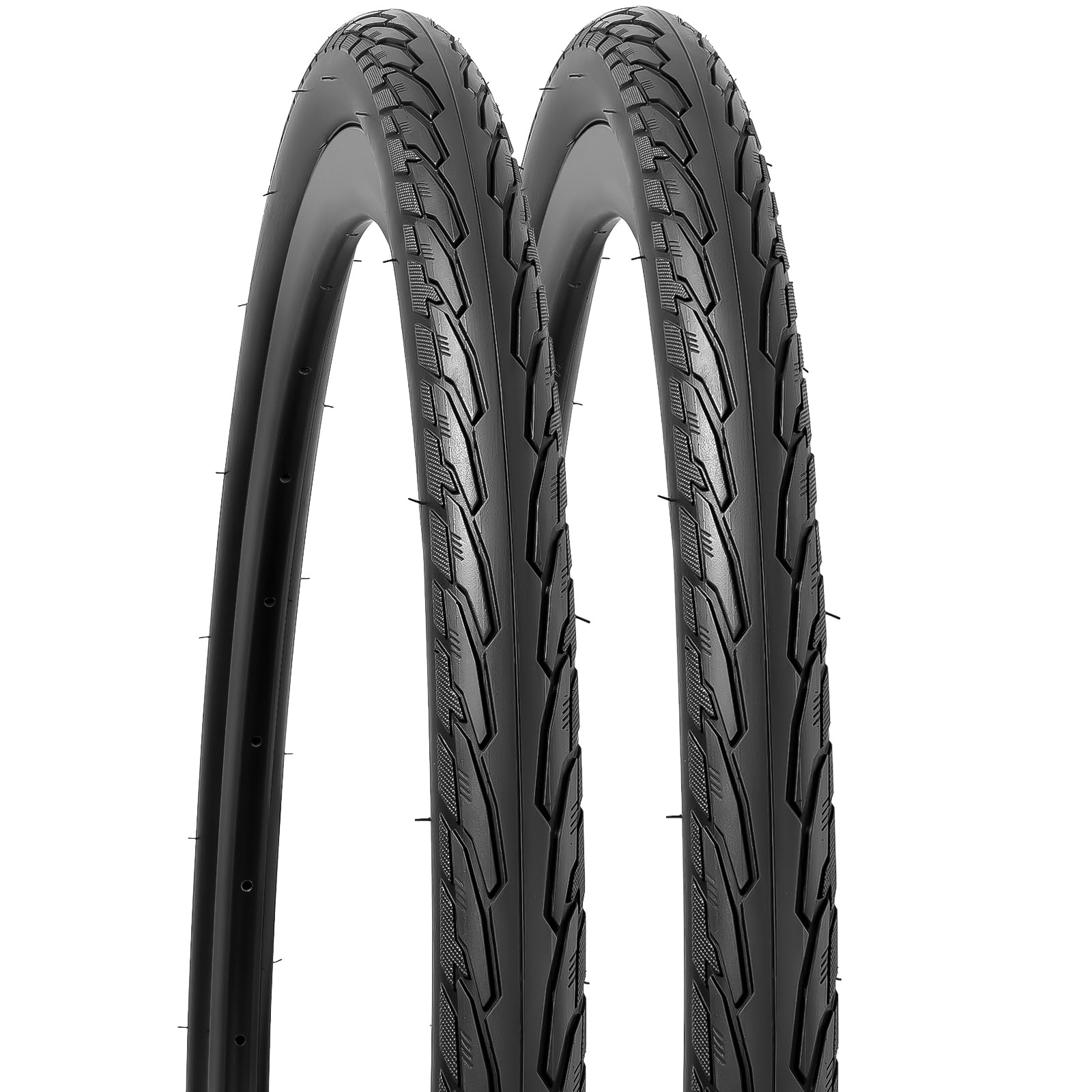 Photo 1 of 2-PCS 700C Road Bike Tires 700 X 35C/37-622 Compatible with 700X33C 700X34C 700X35C 700X36C 700X37C Bike Bicycle Tires (Y-1078)