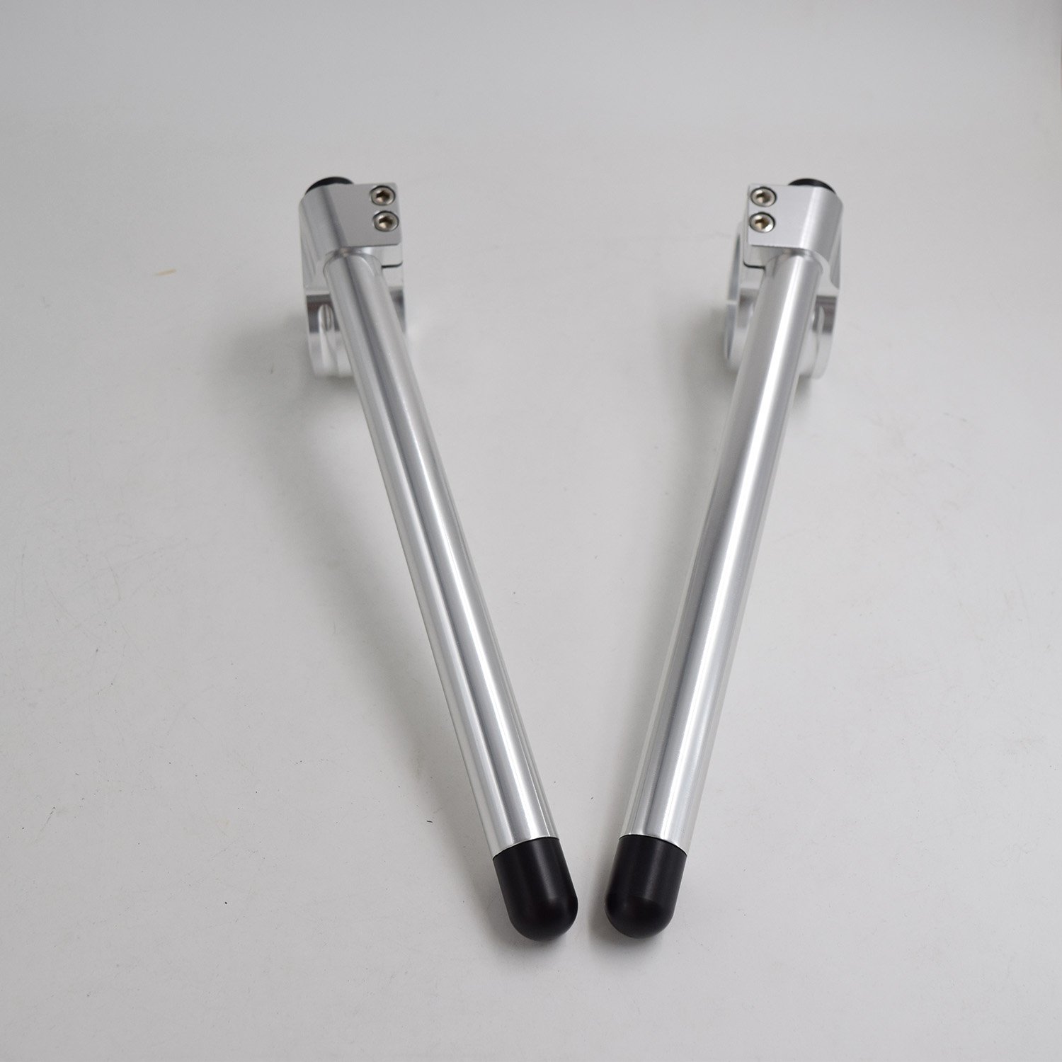Coppia stemmi serbatoio alluminio spazzolato BMW 70 mm