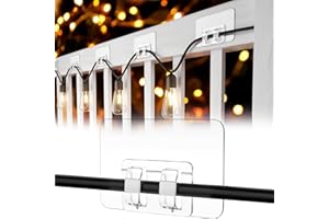 EYBDYB 50 PCS Hooks for Outdoor String Lights,Siding Hooks,Outdoor Command Hooks,String Light Hooks,Outdoor Light Hooks,Light Clips for Outside String Lights