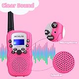 Retevis RT389 Walkie Talkies for Kids 8 Channel 99 Codes 1 Pair Pink view 6