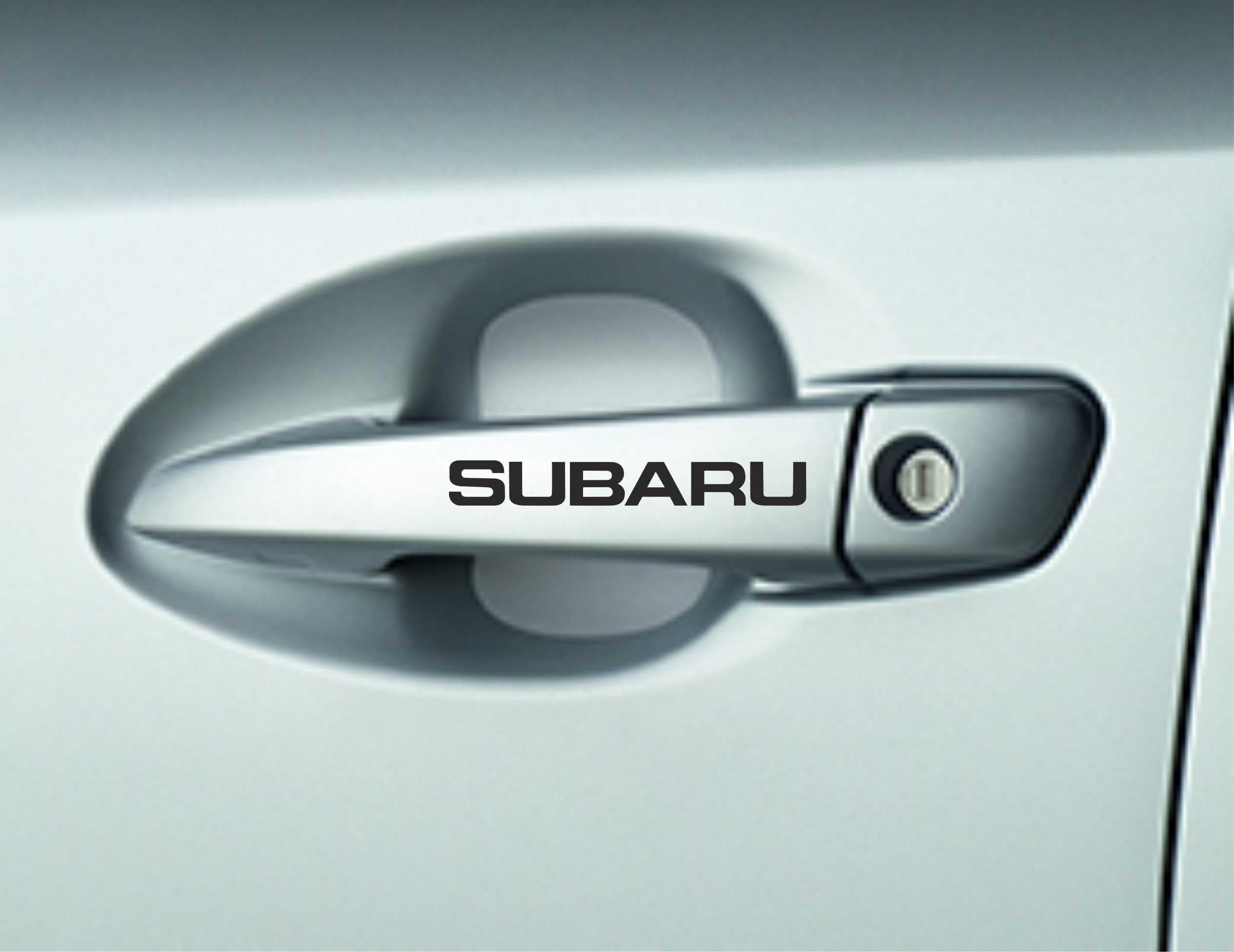 8 x Subaru Doors Handle Decals Stickers Adhesives SCOOBY IMPREZA