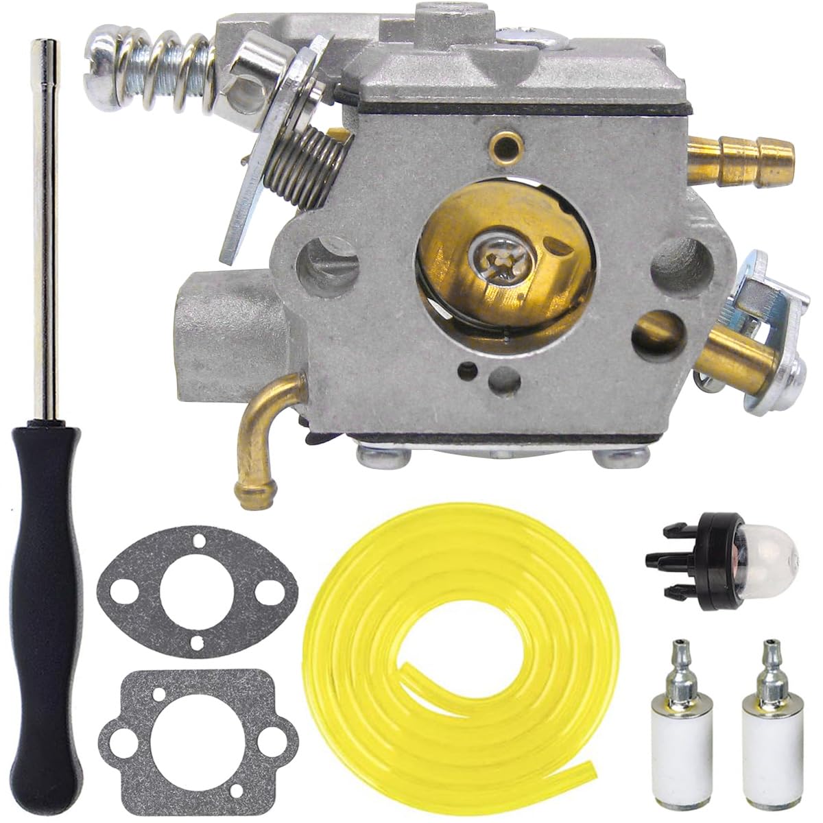 ZAMDOE Carburetor kit for Husqvarna 584901401 525L 525LS 525LST 525ES 325HE3 325HE4 525RXT String Trimmer Brushcutter Tune up Kit with Primer Bulb Fuel Filter