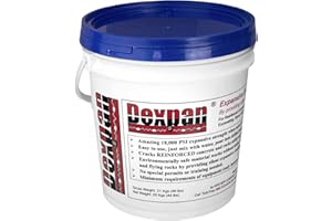Dexpan Expansive Demolition Grout 44 Lb. Bucket for Rock Breaking, Concrete Cutting, Excavating. Alternative to Demolition Jack Hammer Breaker, Jackhammer, Concrete Saw, Rock Drill (DEXPAN44BKT3) (23F