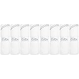 Baby Burp Cloths, Organic Bamboo, 8 Pack Large 20” by 10”, Washcloths Extra Absorbent and Soft Burping Cloth Towel Wash Cloth