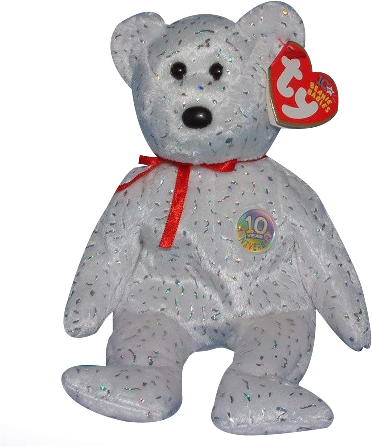 ty beanie baby white bear