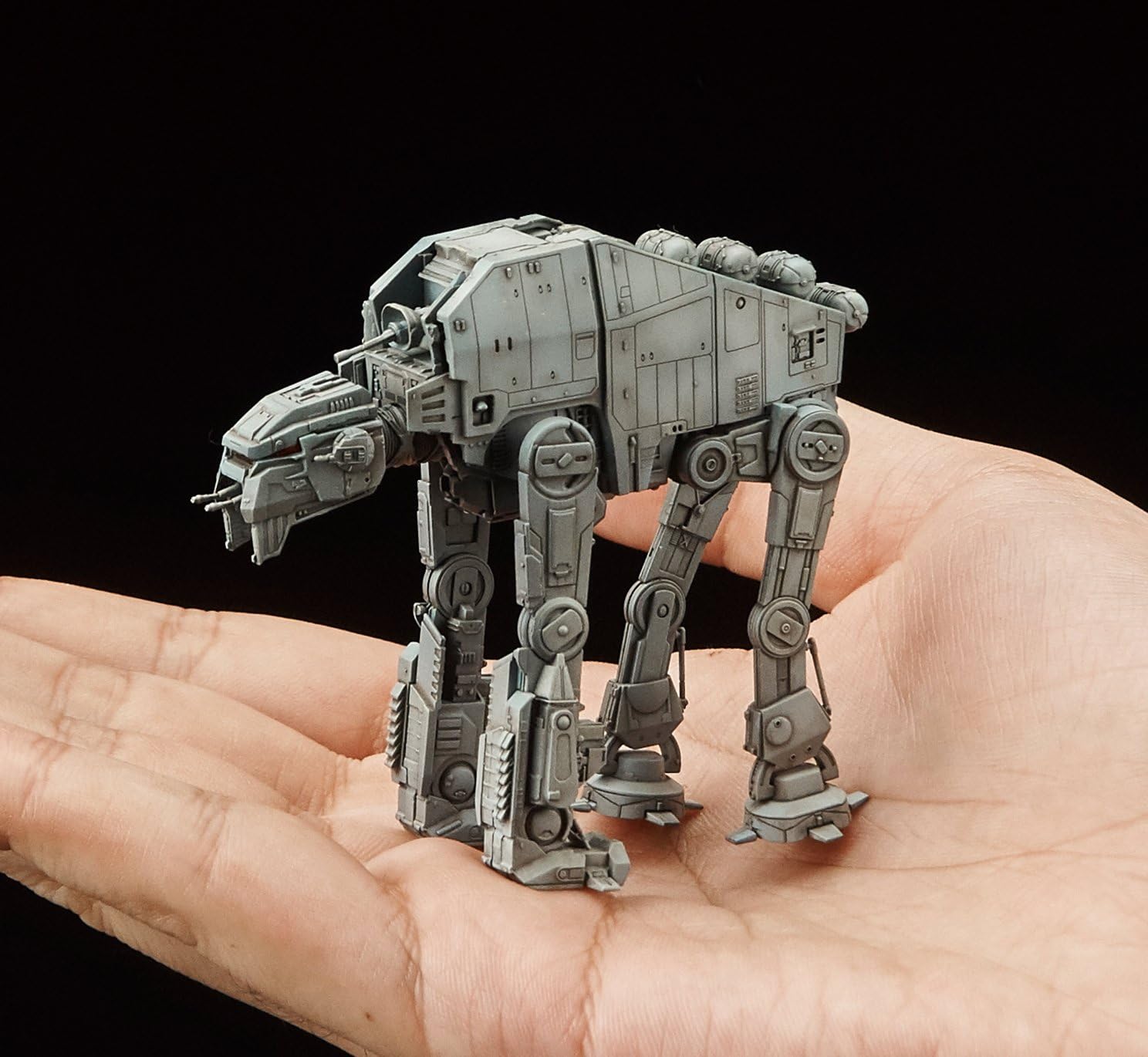 BANDAI SPIRITS Vehicle Model 012 Star Wars at-M6 Plastic, Grey - Image 5