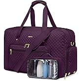 Large Weekender Travel Duffle Bag - With Shoe Compartment Weekender Bags for Womens Carry on Overnight Bag with Toiletry Bag Gym Duffel Bags with Wet Pocket Hospital Bags for Women Labor and Delivery
