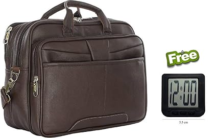 GoodFeel New Digital Table Clock Free with Brown Messenger Bag