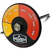 Midwest Hearth Probe Thermometer for Wood Stove with Double Wall Flue Pipe (Made in USA)
