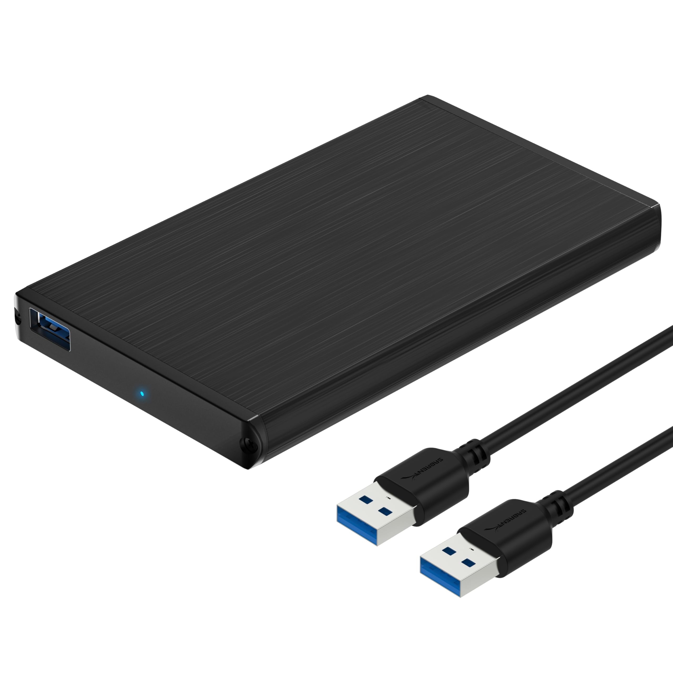 SABRENT [Upgraded Version Support UASP] Ultra Slim USB 3.0 to 2.5-Inch SATA External Aluminum Hard Drive Enclosure [Black] (EC-UK30)