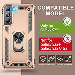 for Samsung Galaxy S22 5G Case with Built in Screen