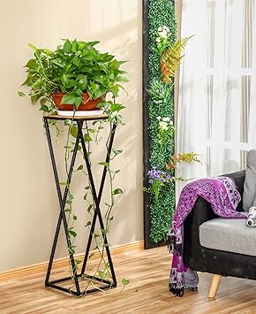 Porte Plante Fleur Cadre Fer Vert Fleur Fleur Etagere Balcon Salon