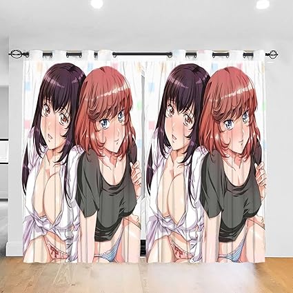 Amazon Co Jp じょしおちっ 2階から女の子が 降ってきた 人気2つのカーテン 寝室のカーテン バルコニーカーテン 部屋のカーテン 室内装飾 良いドレープ 日焼け止め 柔らかく肌にやさしい 遮光 ドレープカーテン 遮光カーテン 断熱 防音 昼夜目隠し 背景布