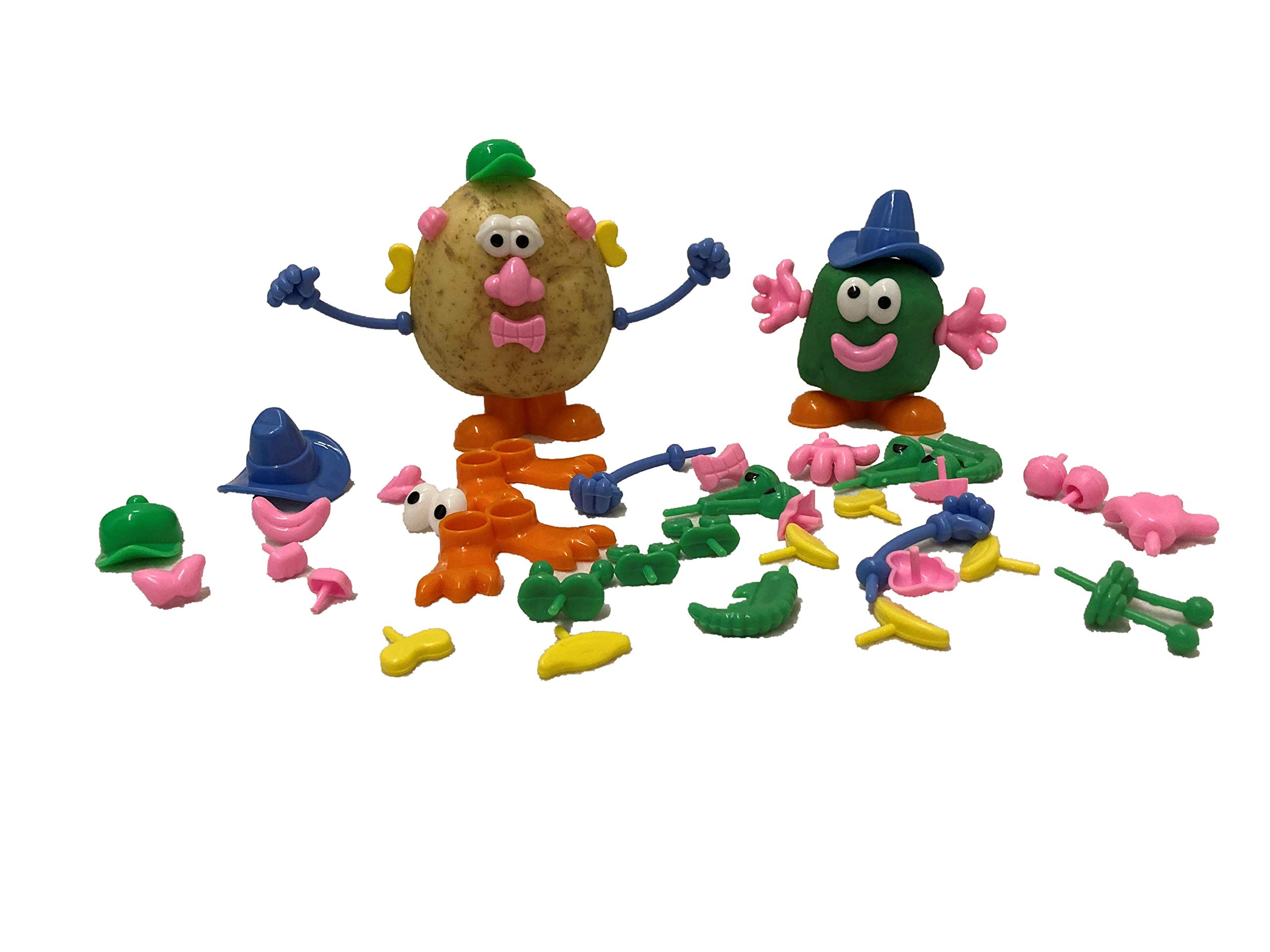 READY 2 LEARN Craftplay Plastic dough/potato people shapes | Pack of 52 face/body features | Make your own potato/dough person | Mr. potato head shapes, Multicolor