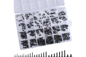 OURUI 26 Sizes 520pcs Notebook Laptop Computer Replacement Screws Kit M3.5 M3 M2.5 M2 M1.7 M1.4, Small Tiny Screws Electronic